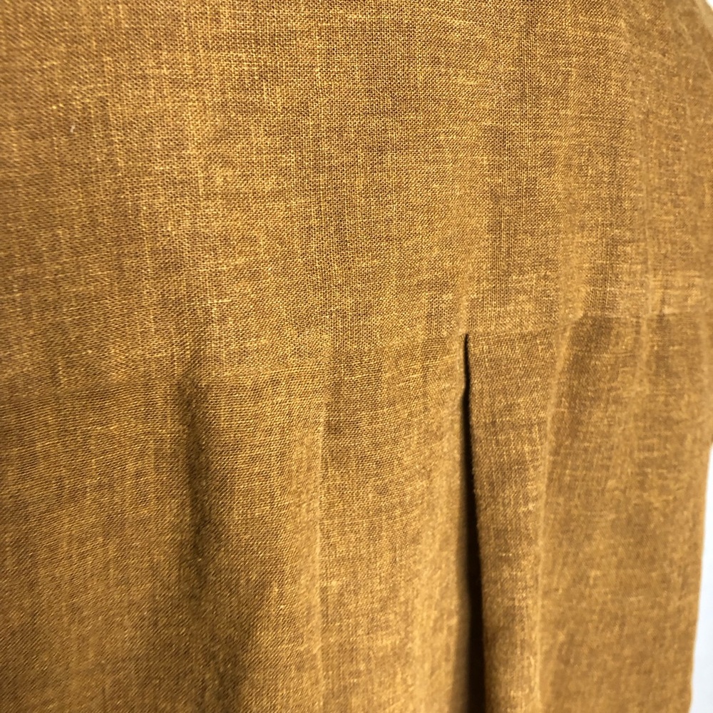 Velvet Heart caramel golden brown linen button down top size Medium - Picture 14 of 15